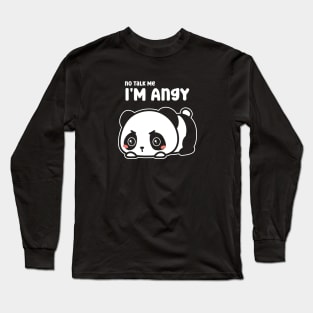 Kawaii panda i'm angy Long Sleeve T-Shirt